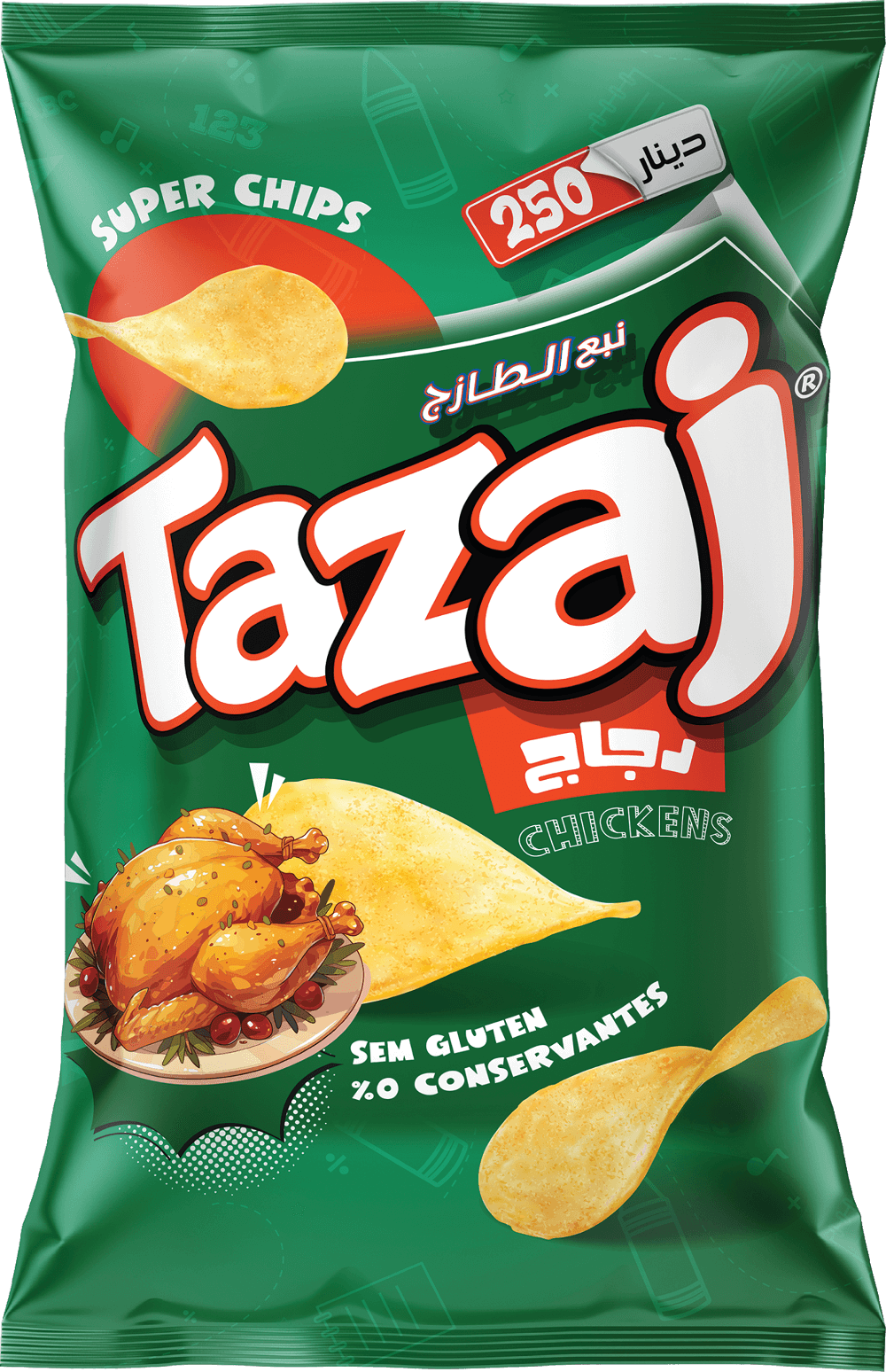 جبس بنكهة شرائح الدجاج