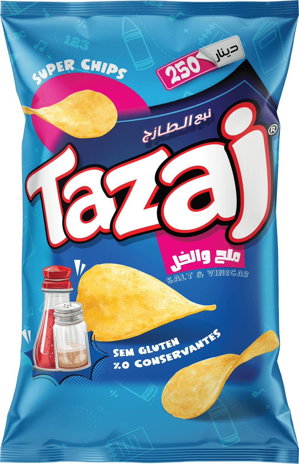 جبس بنكهة شرائح الملح والخل